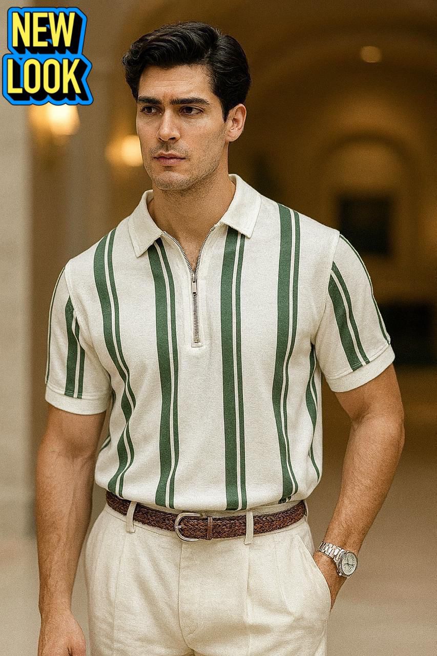 Stripe Zip printed