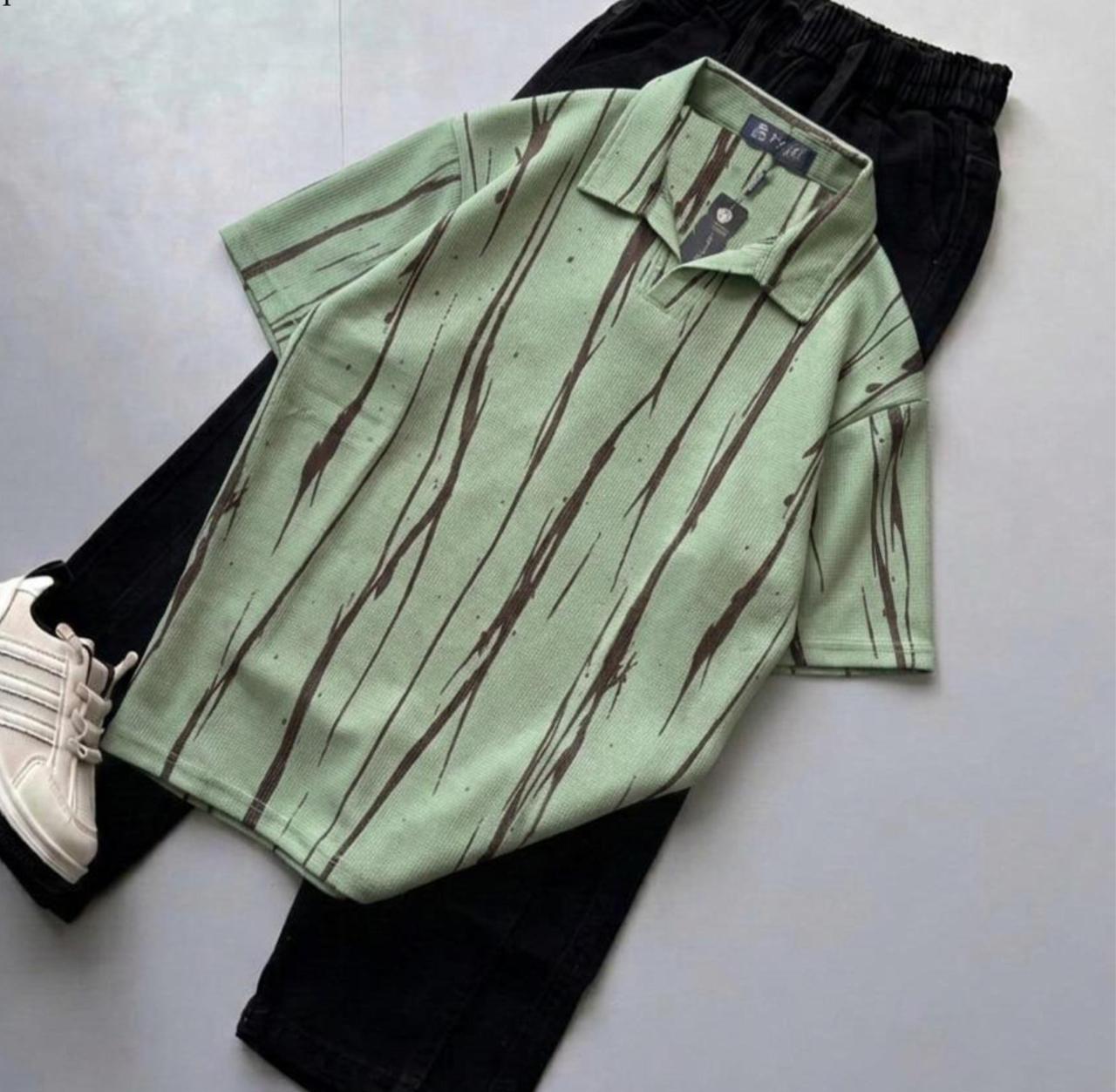 Johnny collar Drop Shoulder polo